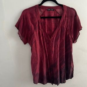 Womens Gypsy Blouse Button Down